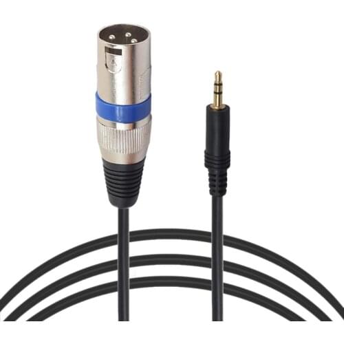 ALLOYSEED 3m 3.5mm Jake Stereo Male Plug Connector Cable to Microphone XLR Audio 3Pin Jack Speaker XLR male for HDTV DVD