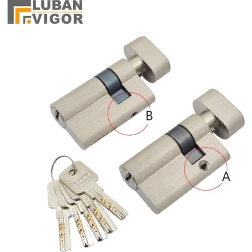 Glass door lock Asymmetrical core,height 32MM,length 50mm, Frameless glass door lock cylinder with knob, 5keys