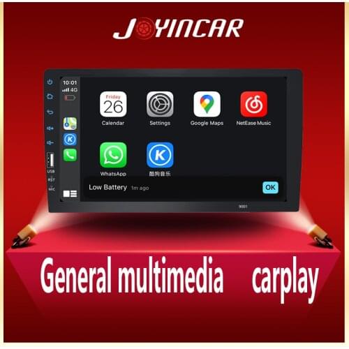1 Din Apple Carplay Car Radio Bluetooth Android Auto Stereo Receiver 9" Touch Screen MP5 Player USB ISO Audio System