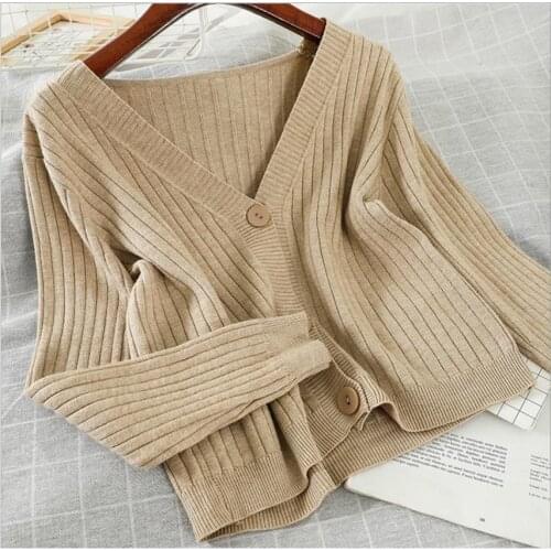 2020 basic v-neck solid autumn winter Sweater Pullover Women Female Knitted sweater Cardigan top slim long sleeve badycon sweate