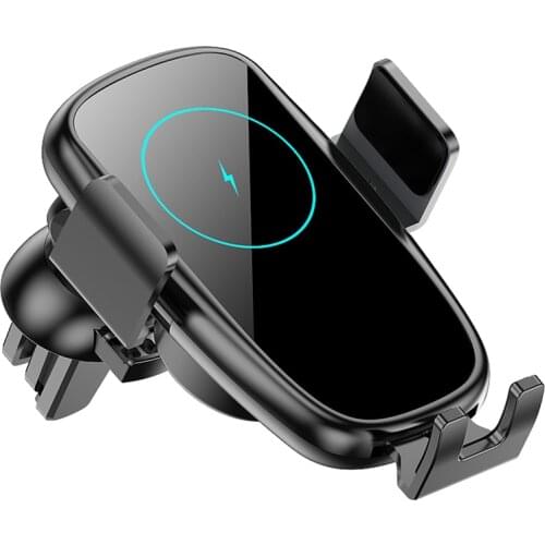 15W Qi Wireless Car Charger Phone Stand Holder Intelligent Infrared For iPhone12 Pro Xiaomi Charger Phone Holder Air Vent Mount