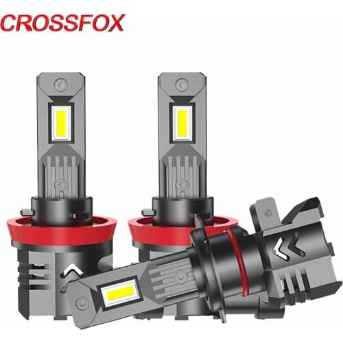 CROSSFOX Car Bulbs H1 H7 LED H4 Lights H8 H9 H11 Led 9012 9005 HB3 9006 HB4 12V 24V 55W 6000K Headlight Auto Fog Lamp 3570 Chips