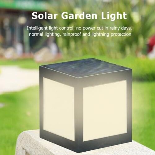 12LED Waterproof Pillar Light Solar Energy Powered Column Lamps Decorative Lighting for Outdoor Landscape Villa Lawn