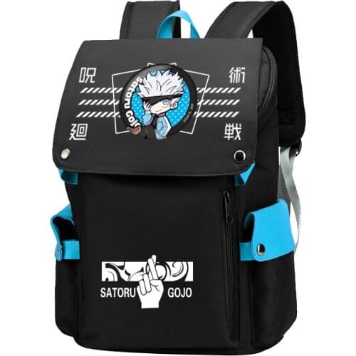 Anime Jujutsu Kaisen Cosplay Canvas Unisex Cartoon Student School Backpack Teenagers Bag Laptop Travel Rucksack Fashion Gifts