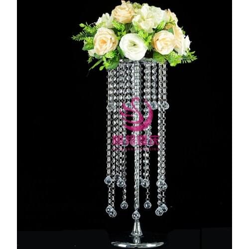 Crystal Table Centerpiece Bling Silver Wedding Candelabras Party Decoration