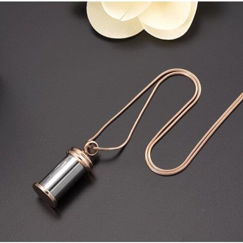 IJD9895 Customized Memorial Cremation Urn Pendant Necklace Women Man Jewelry Pet/Human Ashes Cremation Keepsake Urn Jewelry