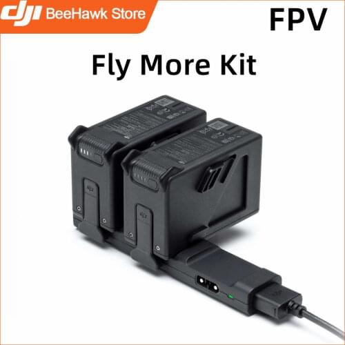 DJI FPV Fly More Kit Contain 2 FPV Intelligent Flight Batteries & A Charging Hub Extend Flight Time Accessories for FPV Drone
