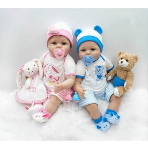55cm Silicone Reborn Baby Doll Toys 22" Lifelike Sleeping Newborn Girls Baby Play House Girls Birthday Gifts Reborn Doll