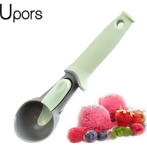 UPORS Food Grade Ice Cream Scoop Silicone Ice Cream Spoon Fruit Icecream Scoop Reusable Ice Cream Ball Maker