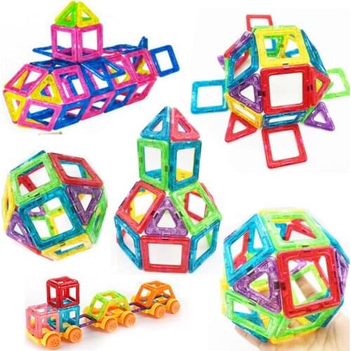 Mini Size 3D Magnetic Blocks Building Construction Toys Magnetic Designer Magnet Game Educational Toys for Children Gifts