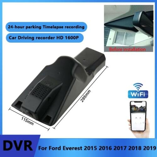 New! Car DVR Wifi Video Recorder Dash Cam For Ford Everest 2015 2016 2017 2018 2019 Night Vision Control Phone APP Full HD 1600P