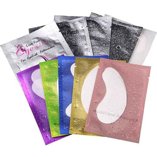 50 Pairs Eyelash Pad Gel Patch Grafting Eyelashes Under Eye Patches For Eyelash Extension Paper Sticker Wraps Makeup Tools