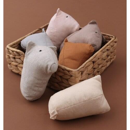 28EC Newborn Rattle Ring Bell Baby Cartoon Animal Rattle Cute Plush Animal Hand Bells Infant Early Educational Doll Toy