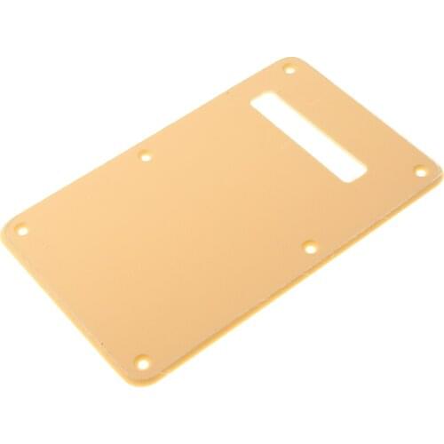 Durable Beige Electric Guitar Back Plate Cover Protector Musical Instrument Accessory
