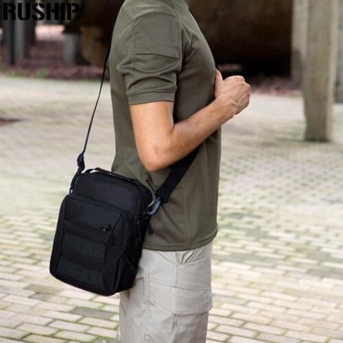 MOLLE Nylon Unisex Tactics Waterproof Bag Messenger Pack Outside School Small Handbags Military Camouflage Trekking Travel Bags