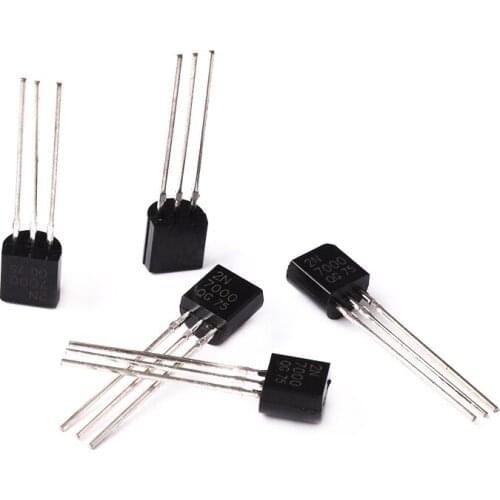 Triode / 2N7000 / TO-92 / low power n-channel / MOS FET / 0.3a/60v