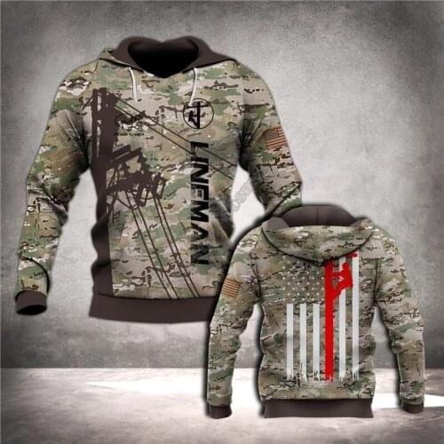 PLstar Cosmos 3DPrint Electrician Lineman IronWorker Harajuku Streetwear Men/Women Unisex Funny Zip Hoodie/Sweatshirt/Jacket-a14