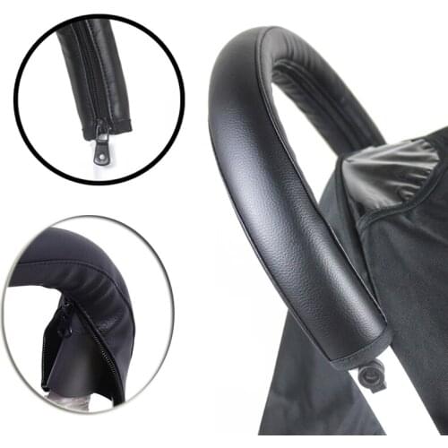 Pram Stroller Accessories PU Leather Baby Stroller Armrest Protective Case Cover For Armrest Covers Handle Wheelchairs