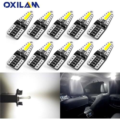 10x W5W T10 LED Bulb Reading Dome Trunk Door Lamp Car Interior Light for Mazda Lexus Buick Ford Hyundai Audi Mercedes-Benz Mazda