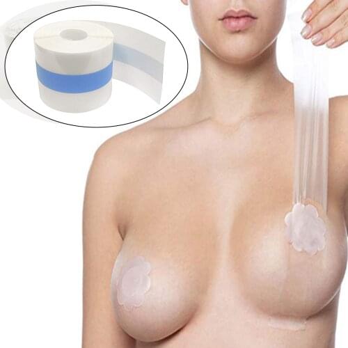 16/32ft Invisible Transparent Breast Lift Tape Breathable A-D y Cleavage Tape Sweat-Proof Sticky Strapless Bra