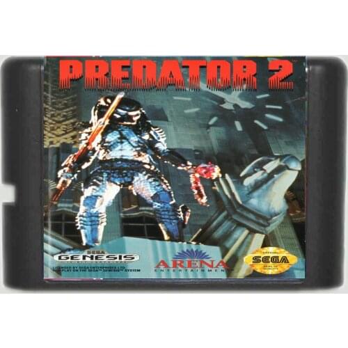 Hottest Predator 2 16 bit MD Game Card For Sega Mega Drive For Genesis