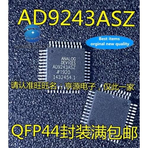 2PCS AD9243 AD9243AS AD9243ASZ QFP44 data acquisition of adc in stock 100% new and original