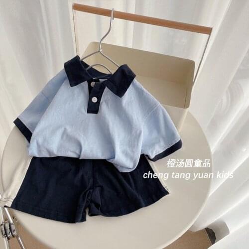 2021 new spring autumn summer Girls Kids Boys T-shirt + shorts Suit comfortable cute baby Clothes Children Clothing