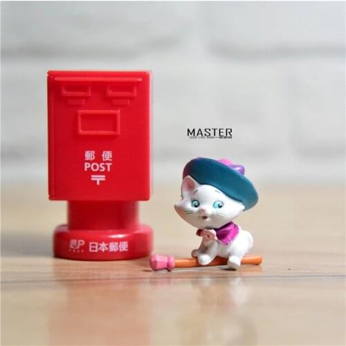 24pcs/lot 4cm Marie cat figure toys cute marie cat microlandschaft figures collection toys