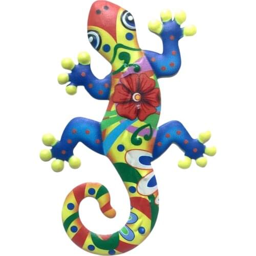 3D Wall Sticker Animals Gecko Metal Wall Decal Stickers for Cars Auto Motorcycle Cover Scratches Home Living room Decor