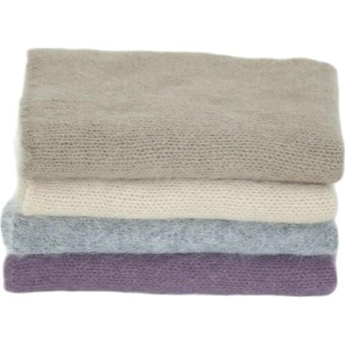Angora Stretch Wrap Newborn Fluffy Jersey Wrap Photography Layer Fabric