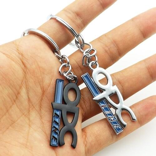 1pcs 3D Opel OPC Line metal Zinc Alloy Car KeyChain Key Chain Keyring Key Ring Creative logo Emblem Auto Badge accessories
