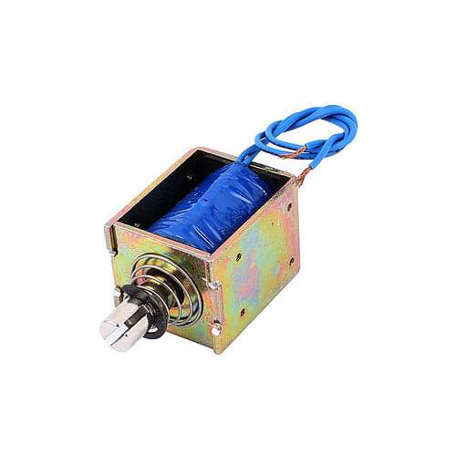 DC24V/DC12V 2A 10mm 60N Spring Load Push Pull Actuator Electromagnet Solenoid JF-1250B