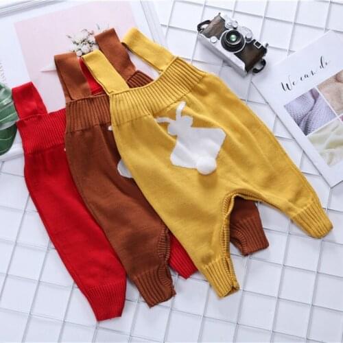 Baby Infant Rompers Knitted High Quality Kids Jumpsuit Sweater Newborn Kids Rabbit Clothes One-Piece Boy Girl Clothing 0-3Y Kids