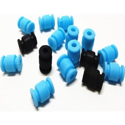 Fitting hole diameter 6mm black and blue color AV shock ball UAV intelligent aerial shock absorber silicone shock ball