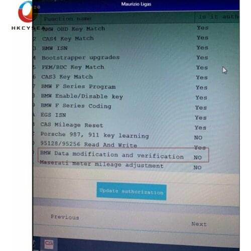 For BMW Data modification and verification for CGDI Prog for BMW MSV80 Key Programmer