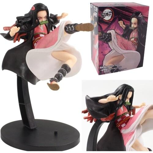 19cm Cartoon Demon Slayer Kimetsu No Yaiba Kamado Nezuko Battle Figurine PVC Collectible Model Figure Toys Dolls