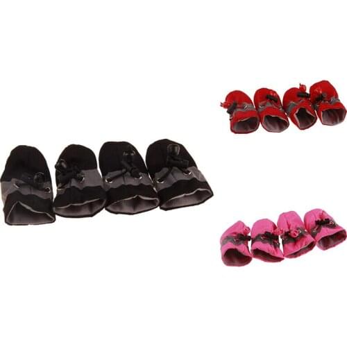 HOT SALE 4 Dog Rain Boots, Rain Boots Non-Slip Soft Waterproof Shoe Covers, Suitable For Dog Puppies Pets