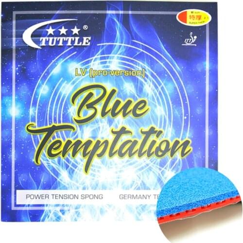 ITTF Tuttle Blue Temptation LV Germany Cake Sponge 40+ Table Tennis rubber, ping pong rubber Free shipping