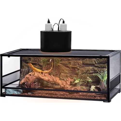 Reptile Lamp Double Lamp Dome UVB Double Light Head Turtle Lizard Reptile Double Head Heating Lamp accessory kit combination