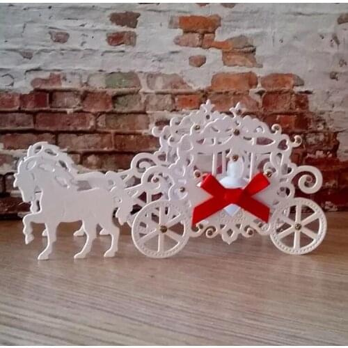 Y403 METAL CUTTING DIES The Horse-Drawn Tram Scrapbook card invitation paper craft party decor embossing stencil cutter