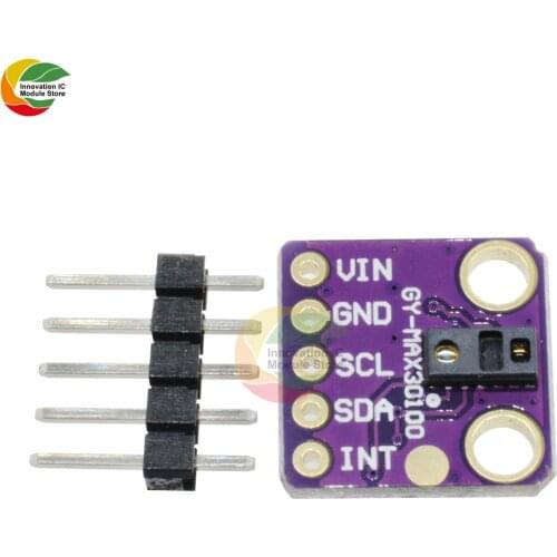 Ziqqucu MAX30102 Heart Rate Sensor Module Breakout Board for Arduino Replace MAX30100