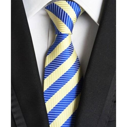 8cm New Classic Ties Mens Striped Neck Tie for Gift Accessories