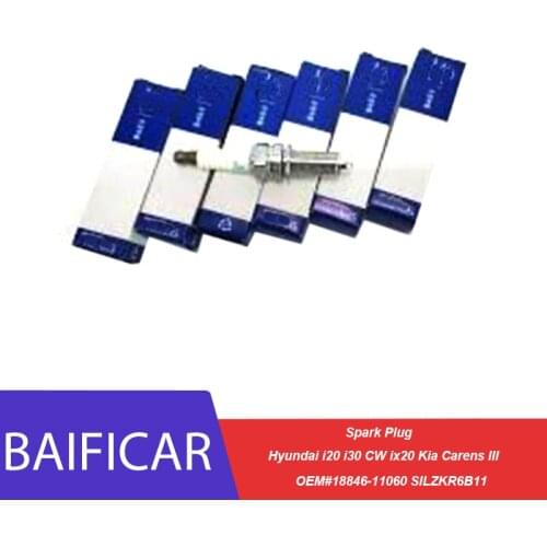 Baificar Brand New Genuine Iridium Spark Plug 18846-11060 SILZKR6B11 For Hyundai i20 i30 CW ix20 Kia Carens III