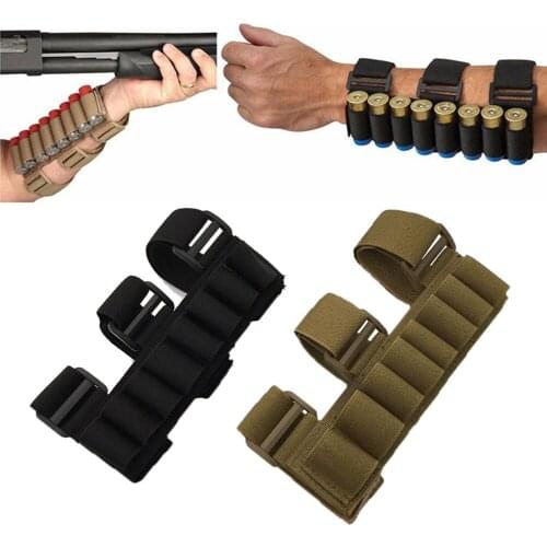 Hunting Shotgun Shell Holder Magazine 8 Rounds Shooters Sleeve Forearm Mag Bag Adjustable Versatile Universal Hunting Accessory