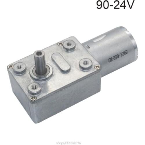 JGY370 Reversible Worm Gear Motor High Torque Speed Reducer 6V/12V24V Miniature Metal Motor with Shaft 2 RPM AG23 21 Dropship