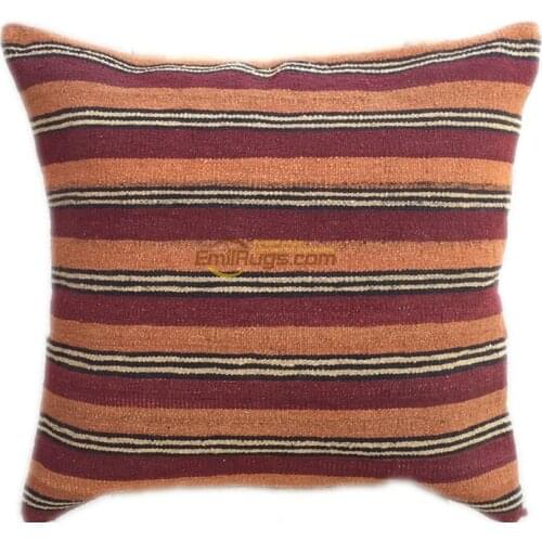 Luxury pillow case Kilim Square Cover Weave Wool Aubusson Modern Art Fleece Office