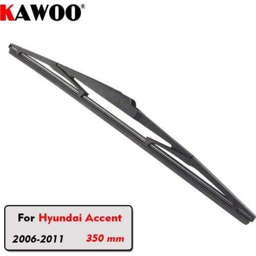 KAWOO Car Rear Wiper Blade Blades Back Window Wipers Arm For Hyundai Accent Hatchback (2006-2011) 350mm Auto Windscreen Blade