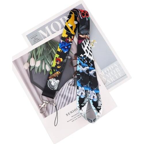 Flyingbee Anime Boy Lanyard Card Holder Student Hanging Neck Mobile Phone Lanyard DIY Hang Rope Lariat Lanyard X2134