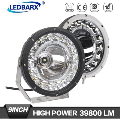 LEDBARX 9" Inch 12V LED Off Road Car Light Bar High Low SUV Truck LED Work Lamp For Auto JEEP 4WD 4x4 ATV Pickup Boat Tractor