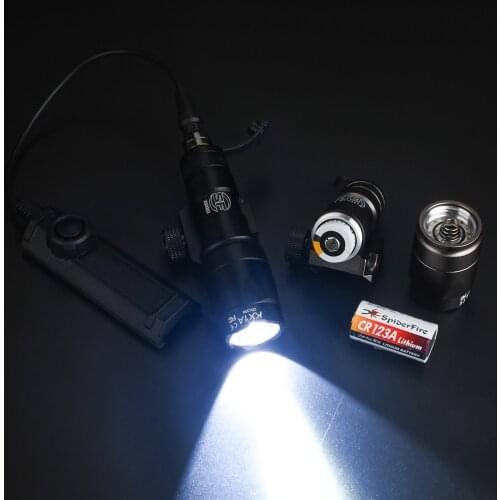 Tactical M300 M300A Rifle Flashlight Mini Scout Torch Outdoor Hunting Light LED Armas Weapon Gun Light 280 Lumens For 20mm Rail